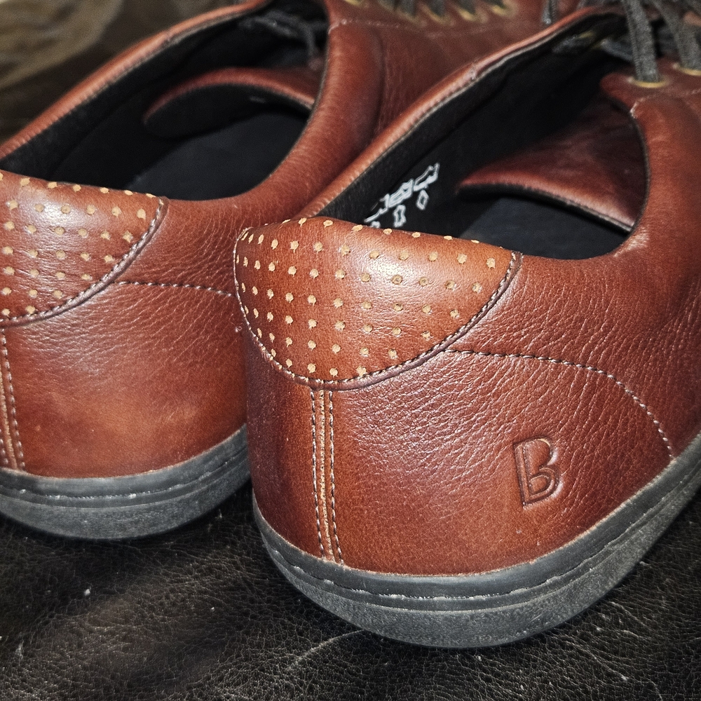 Men's Brown Leather Sneakers